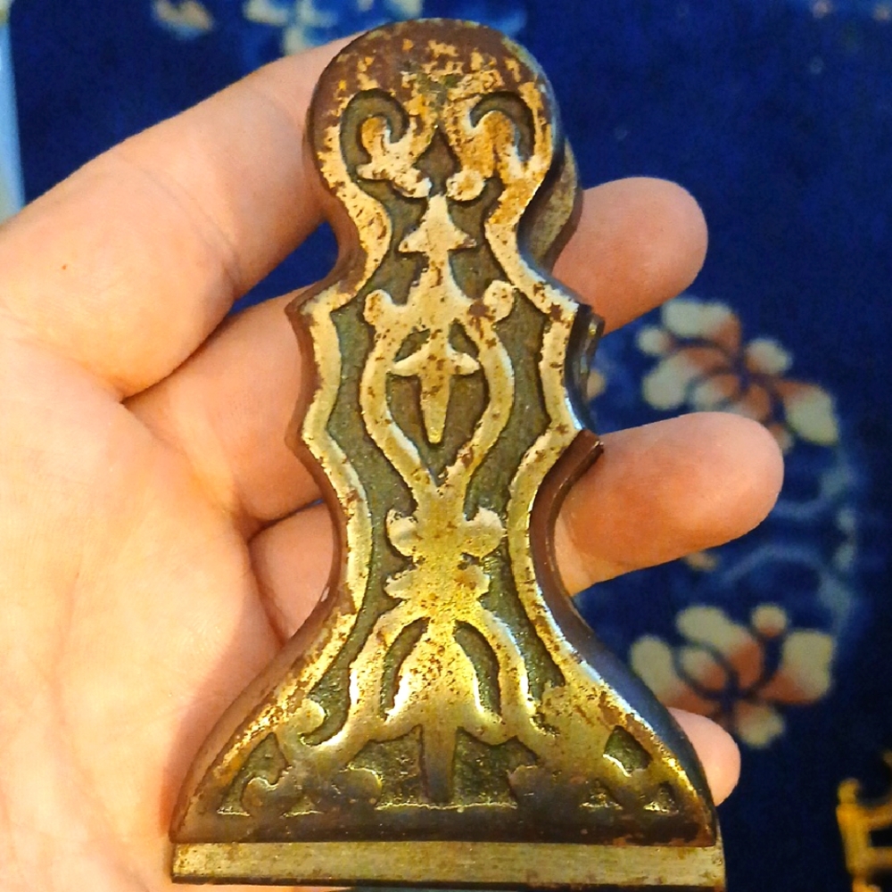 Victorian Cast Iron Spring Clip Paper Clip